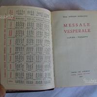 Messale Vesperale latino italiano 1957