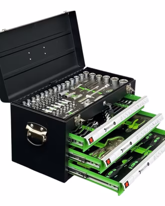 CASSETTA PORTAUTENSILI METALLICA DA 143 PEZZI - FI