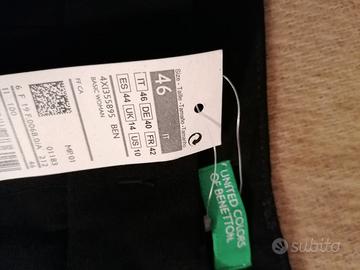 Pantaloni donna neri Benetton 