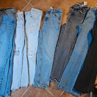 Set 7 jeans stili vari taglia xs