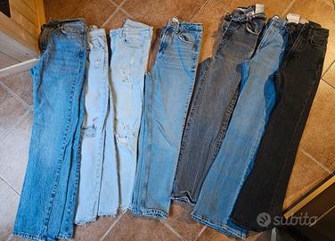 Set 7 jeans stili vari taglia xs