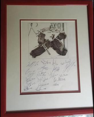 Quadro autografato Alleghe hockey
