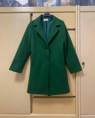 Cappotto verde elegante