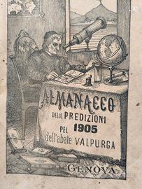 Almanacco delle predizioni Abate valpurga. 1905
