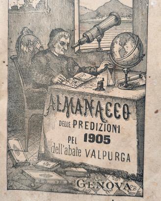 Almanacco delle predizioni Abate valpurga. 1905