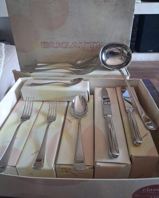 servizio posate Bugatti 75 pezzi in acciaio inox 