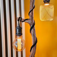 lampada in legno