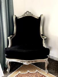 Sedia poltrona stile barocco Luigi XVI