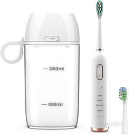 Spazzolino sonico con scatola disinfezione uv