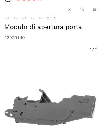 Modulo apertura  porta lavastoviglie  bosch