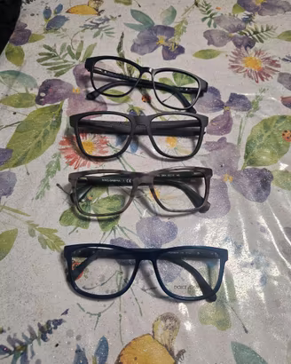 Lotto 4 Montature (D&G + Clark + Oakley da ricambi
