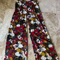 Pantalone donna ampio a fiori