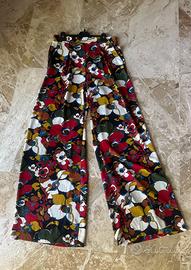 Pantalone donna ampio a fiori
