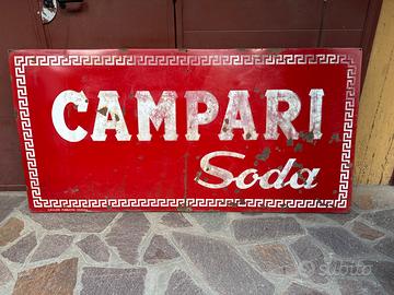 Campari Soda insegna metallo
