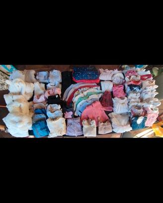 Lotto abbigliamento bambina 0-6 mesi