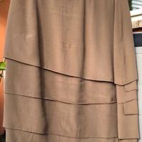 Gonna di seta a balze