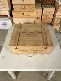 Cassetta di legno vino grande