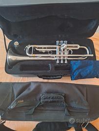 Tromba  Sib Yamaha 2335/bocc. Bach 3C, 2 custodie