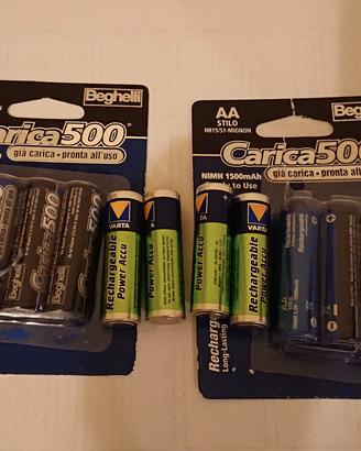 12 batterie ricaricabili AA