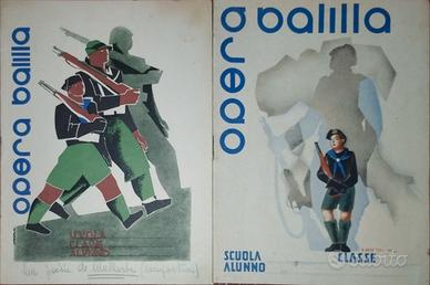 Quaderni balilla anni 30