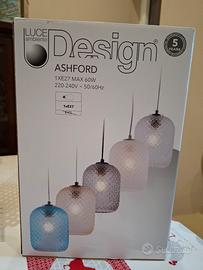 LAMPADARIO SOSPESO NUOVO azzurro 