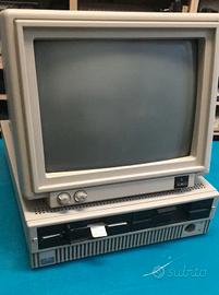 Computer vintage PC Olivetti M19 2 drive + box