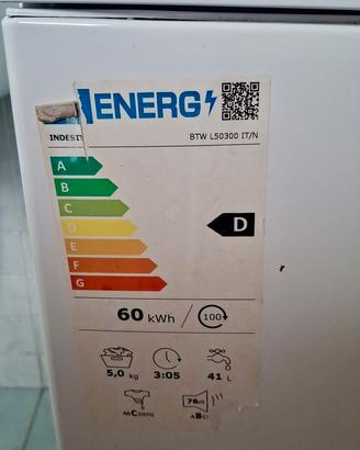 lavatrice INDESIT verticale