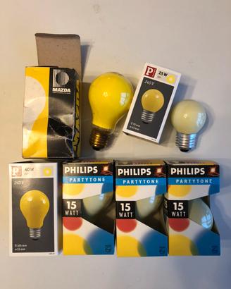 lampadine colorate vintage