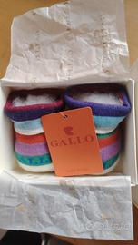 Gallo calze/ babbucce per neonato tg unica