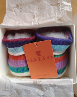Gallo calze/ babbucce per neonato tg unica