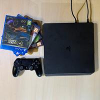 Playstation 4 slim + 4 Giochi