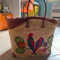 Borsa mare artigianale in vimini