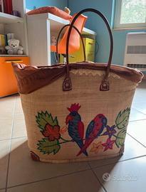Borsa mare artigianale in vimini