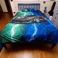 Letto una piazza e mezzo con materasso come nuovo