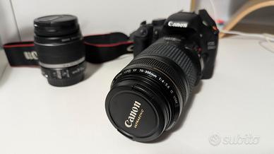 Canon EOS 550D + 2 obiettivi + borsa ecc.