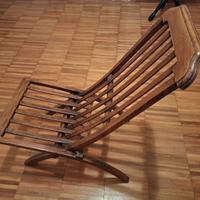 sedia legno pieghevole inizi '900