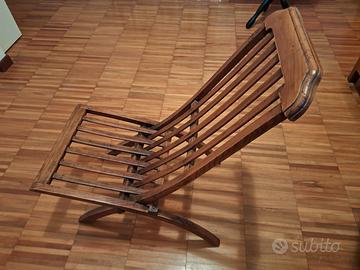 sedia legno pieghevole inizi '900
