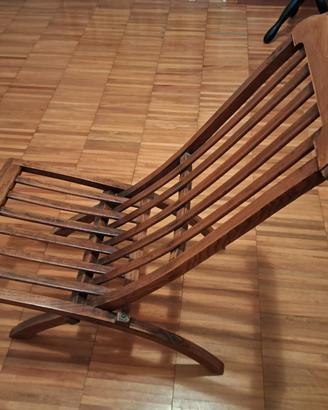 sedia legno pieghevole inizi '900