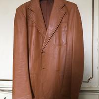 Giacca pelle vintage taglia 48