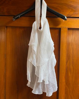 Jabot/ davantino/ colletto di seta. Nuovo