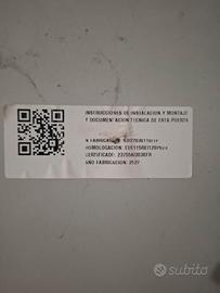 Porta tagliafuoco REI 120 80x205 cm – Fibrotubi