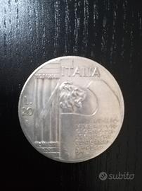 20 lire "Mussolini" argento