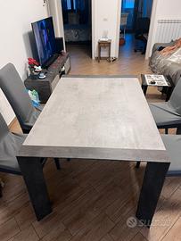 Tavolo mondo convenienza 140x90+4 sedie come nuovo