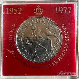 Moneta in argento -elisabetta II - 1952-1977