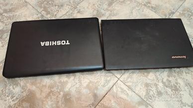 Due portatili Toshiba e Lenovo