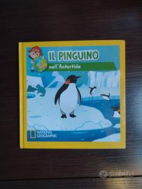 Il pinguino nell'Antartide 