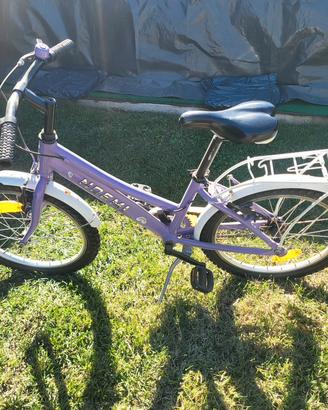 Bicicletta da bambina viola ruote 20"