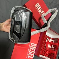 Borsa Diesel nera Borsa con pieghe leggere