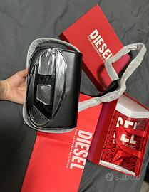 Borsa Diesel nera Borsa con pieghe leggere