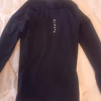 Maglia termica kipsta decathlon bambino 5/6 anni 